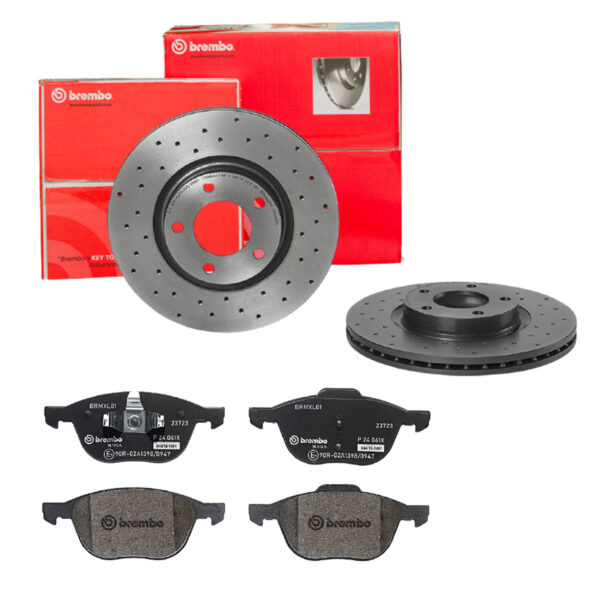 BREMBO Bremsesæt, skivebremser sk8k0f26k9 foraksel perforeret/ventileret 300mm 25mm for FORD FORD (CHANGAN) VOLVO MAZDA MITSUBISHI MAZDA (CHANGAN) NIS