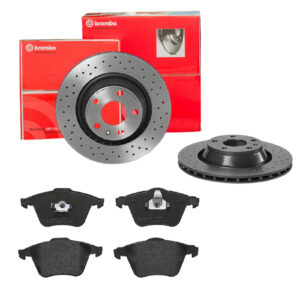 BREMBO Bremsesæt, skivebremser sk8k0f2es1 foraksel perforeret/ventileret 320mm 25mm for VOLVO FORD SAAB MAZDA