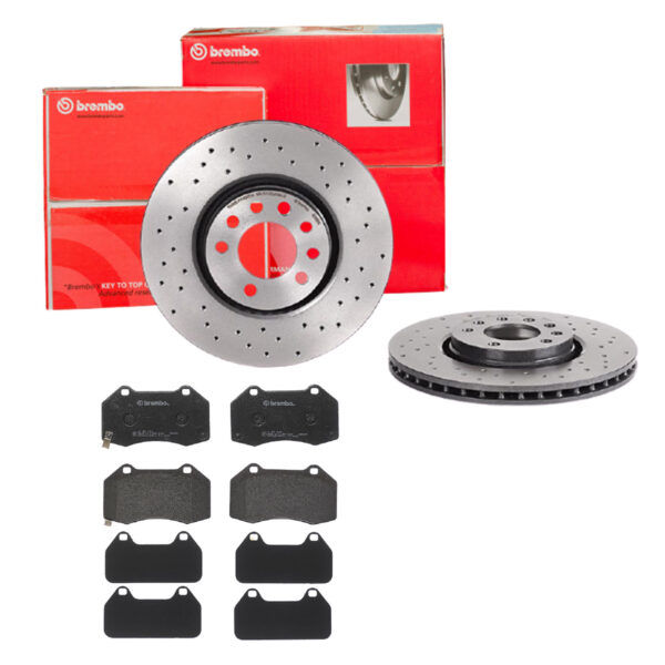 BREMBO Bremsesæt, skivebremser sk8k0f35g3 foraksel perforeret/ventileret 308mm 25mm for OPEL SAAB VAUXHALL