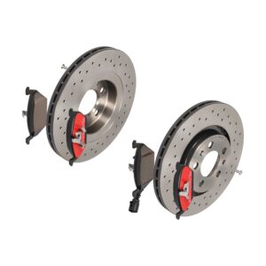 BREMBO Bremsesæt, skivebremser sk8k0f3dh1 foraksel perforeret/ventileret 280mm 22mm for ROEWE (SAIC) SEAT VW (SVW) VW (FAW) AUDI VW