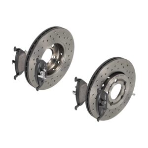BREMBO Bremsesæt, skivebremser sk8k0f4fp6 foraksel perforeret/ventileret 256mm 22mm for VW (FAW) SEAT VW AUDI SKODA VW (SVW) SKODA (SVW) BRILLIANCE