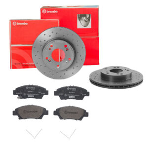 BREMBO Bremsesæt, skivebremser sk8k0f4h24 foraksel perforeret/ventileret 262mm 21mm for HONDA HONDA (DONGFENG) HONDA (GAC)