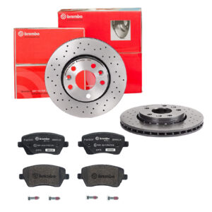 BREMBO Bremsesæt, skivebremser sk8k0f55n2 foraksel perforeret/ventileret 280mm 24mm for MERCEDES-BENZ RENAULT NISSAN DACIA RENAULT TRUCKS LADA