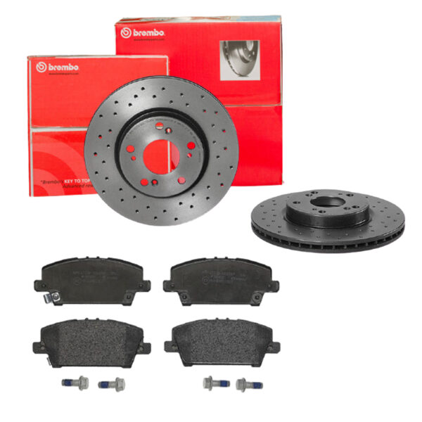 BREMBO Bremsesæt, skivebremser sk8k0f5k22 foraksel perforeret/ventileret 282mm 23mm for HONDA HONDA (DONGFENG)