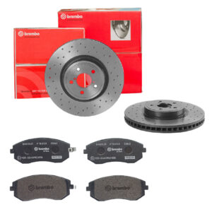 BREMBO Bremsesæt, skivebremser sk8k0f6mu3 foraksel perforeret/ventileret 316mm 30mm for SAAB SUBARU
