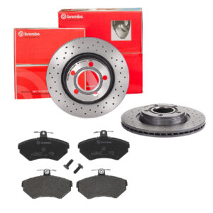 BREMBO Bremsesæt, skivebremser sk8k0f6q91 foraksel perforeret/ventileret 280mm 22mm for VW SKODA AUDI