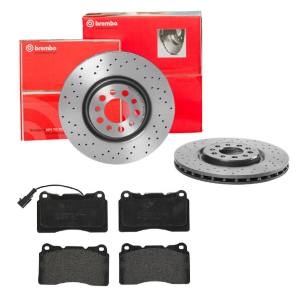 BREMBO Bremsesæt, skivebremser sk8k0f6zv1 foraksel perforeret/ventileret 330mm 28mm for ALFA ROMEO LANCIA MASERATI JEEP (GAC FCA)