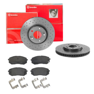 BREMBO Bremsesæt, skivebremser sk8k0f72c7 foraksel perforeret/ventileret 300mm 28mm for KIA HYUNDAI HYUNDAI (BEIJING) KIA (DYK)