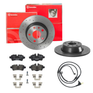 BREMBO Bremsesæt, skivebremser sk8k0f8ga5 bagaksel perforeret 259mm 10mm for MINI BMW