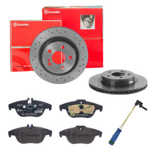 BREMBO Bremsesæt, skivebremser sk8k0f8wt9 bagaksel perforeret/ventileret 300mm 22mm for MERCEDES-BENZ