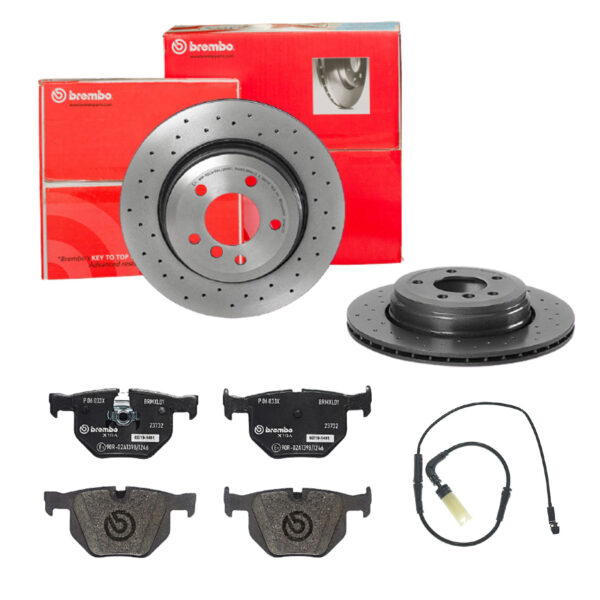 BREMBO Bremsesæt, skivebremser sk8k0f9ea5 bagaksel perforeret/ventileret 320mm 20mm for BMW