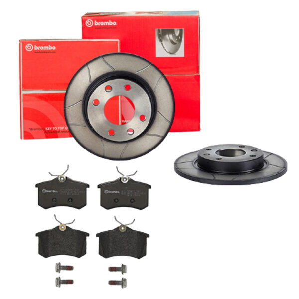 BREMBO Bremsesæt, skivebremser sk8k0f9mn7 bagaksel lukket 247mm 10mm for CITROËN PEUGEOT MG (SAIC) ROEWE (SAIC) SKODA VW SEAT AUDI NISSAN EUROPESTAR R