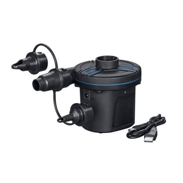 Bestway elektrisk genopladelig luftpumpe 565 l/min - 11,5 × 10,1 × 10,4 cm