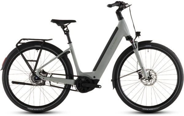 Cube SUPREME HYBRID DELUXE ONE 600 Wh ashgreen´n´chrome Remtræk-46 cm