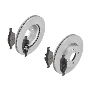 F.BECKER Bremsesæt, skivebremser 13810057 foraksel ventileret 258mm 22mm for TOYOTA DAIHATSU