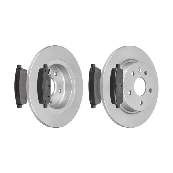 F.BECKER Bremsesæt, skivebremser 13810064 bagaksel fuld 268mm 12mm for OPEL VAUXHALL CHEVROLET