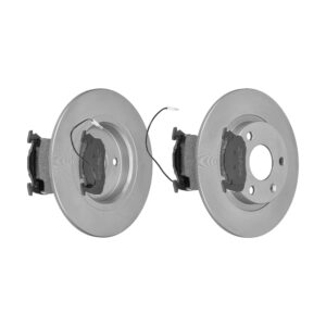 F.BECKER Bremsesæt, skivebremser 13810369 foraksel fuld 238mm 8mm for PEUGEOT CITROËN RENAULT