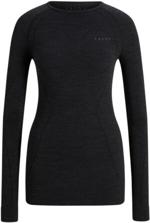Falke Wt Longsleeved Shirt Regular Baselayer Dame Sort