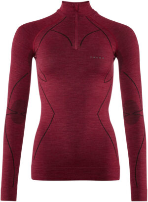 Falke Wt Zip Shirt Regular Baselayer Dame Rød