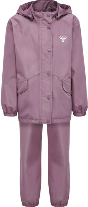 Hummel Reva Regnsæt, Jakke + Buks Unisex 104 Pink