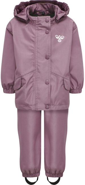 Hummel Reva Regnsæt, Jakke + Buks Unisex 80 Pink