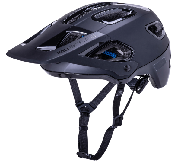 Kali Cascade Solid Mat/Gloss Black - Cykelhjelm - S/M (55/61 cm)
