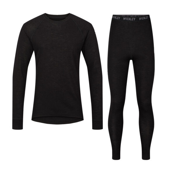 Mckinley Wool Uld Baselayer Skiundertøj Herre Sort