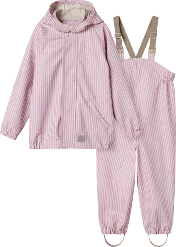 Oddy Regnsæt - Pink Stripe - 86