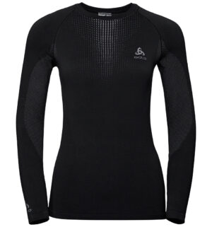Odlo Performance Women's Syntetisk Baselayer Top Crew - Sort - Large
