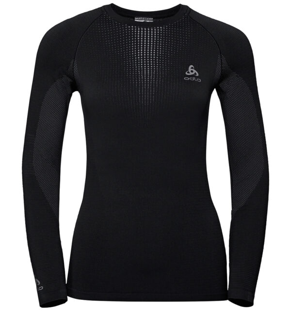 Odlo Performance Women's Syntetisk Baselayer Top Crew - Sort - Large