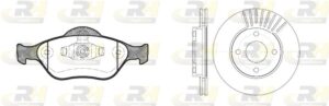 ROADHOUSE Bremsesæt, skivebremser 876600 foraksel ventileret 258mm 22mm for FORD
