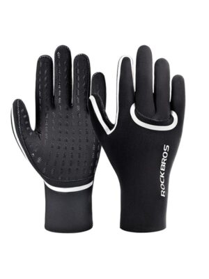 Rockbros Full Waterproof Cycling Gloves Size: L/XL - Black