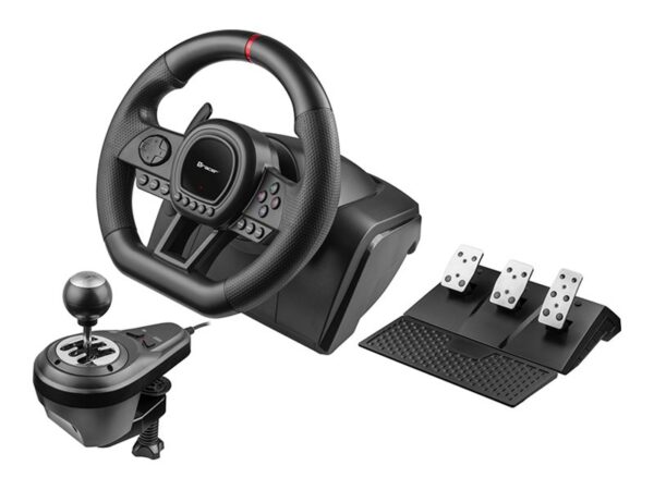 Tracer SimRacer Sæt med rat, pedaler og håndtag til gearskifte PC Microsoft Xbox 360 Sony PlayStation 3 Microsoft Xbox One Sony PlayStation 4 N