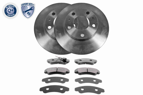 VAICO Bremsesæt, skivebremser v241251 ventileret 300mm 24mm for PEUGEOT CITROËN FIAT CITROËN/PEUGEOT VAUXHALL RENAULT