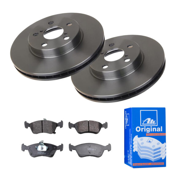 ATE Bremsesæt, skivebremser 142022676 foraksel ventileret 260mm 25mm for TOYOTA