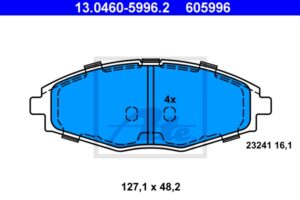 ATE Bremsesæt, skivebremser 142042781 foraksel ventileret 236mm 20mm for OPEL VAUXHALL DAEWOO CHEVROLET