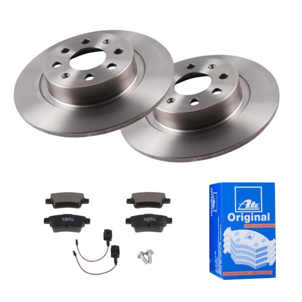 ATE Bremsesæt, skivebremser ijf141hfs4 bagaksel fuld 264mm 10mm for VAUXHALL FIAT OPEL