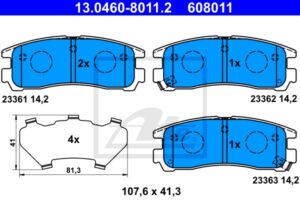 ATE Bremsesæt, skivebremser sg00000d69 bagaksel fuld 278mm 11mm for OPEL VAUXHALL