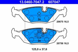 ATE Bremsesæt, skivebremser sg00000dfu bagaksel fuld 284mm 10mm for BMW