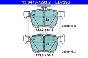ATE Bremsesæt, skivebremser sg00000dgs foraksel ventileret 272mm 9mm for SEAT VAG SKODA