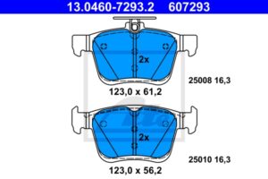ATE Bremsesæt, skivebremser sg00000dvm foraksel fuld 272mm 9mm for SEAT VAG SKODA