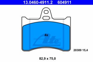 ATE Bremsesæt, skivebremser sg00000e2c bagaksel fuld 251mm 20mm for PEUGEOT CITROËN