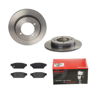 BREMBO Bremsesæt, skivebremser 142056284 bagaksel fuld 260mm 10mm for VOLVO MITSUBISHI PROTON NISSAN