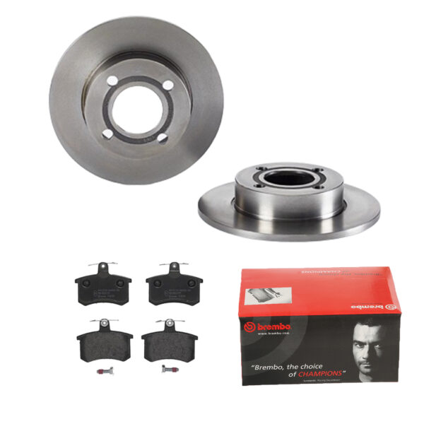 BREMBO Bremsesæt, skivebremser ijdtidi6d8 bagaksel fuld 245mm 10mm for LANCIA ALFA ROMEO FIAT SKODA AUDI VW SEAT