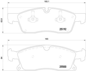 BREMBO Bremsesæt, skivebremser ijg5y0ua99 foraksel perforeret/ventileret 350mm 32mm for MERCEDES-BENZ