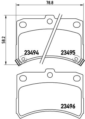 BREMBO Bremsesæt, skivebremser ijzjsgflp2 foraksel fuld 211mm 11mm for DAIHATSU SUBARU TOYOTA