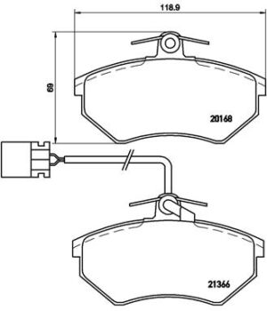 BREMBO Bremsesæt, skivebremser ik3ebylqb2 foraksel indvendig ventileret 280mm 22mm for VW