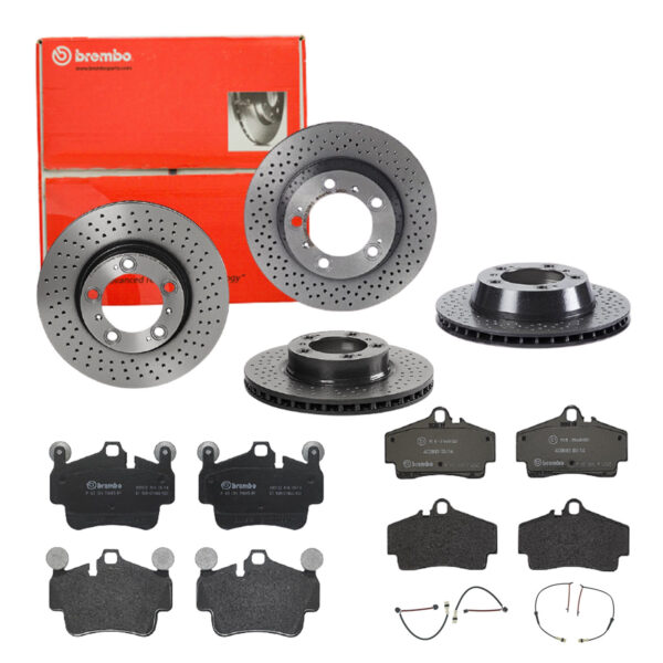 BREMBO Bremsesæt, skivebremser sg00000e7h bagaksel perforeret/ventileret 299mm 28mm for PORSCHE