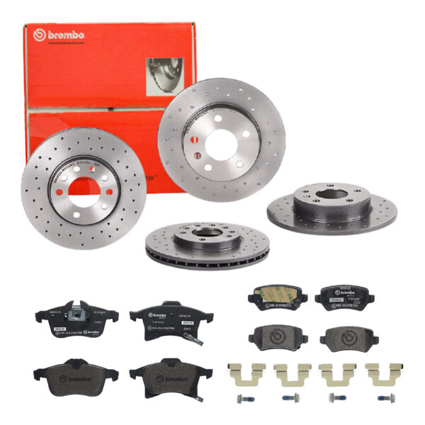 BREMBO Bremsesæt, skivebremser sg00000e8k bagaksel fuld 264mm 10mm for OPEL VAUXHALL GENERAL MOTORS SATURN KIA AC