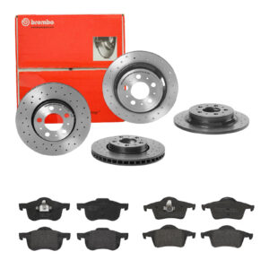 BREMBO Bremsesæt, skivebremser sg00000ed4 bagaksel perforeret 286mm 12mm for VOLVO
